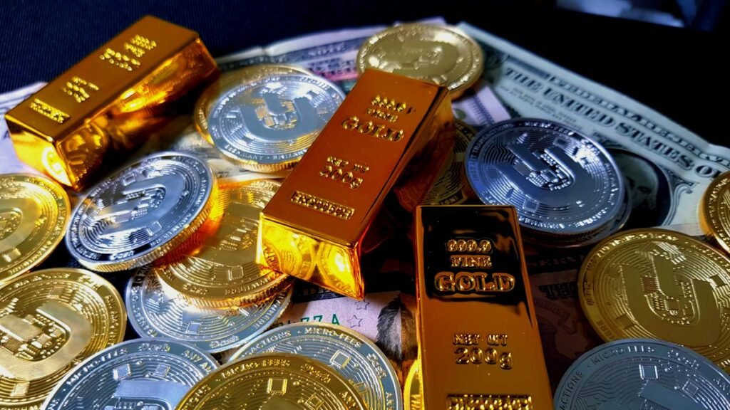 Silver and gold